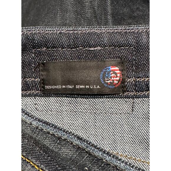 Diesel Jeans Men 30x34 Buster Regular Slim Tapered Button Fly Dark Wash Designer - Picture 7 of 13